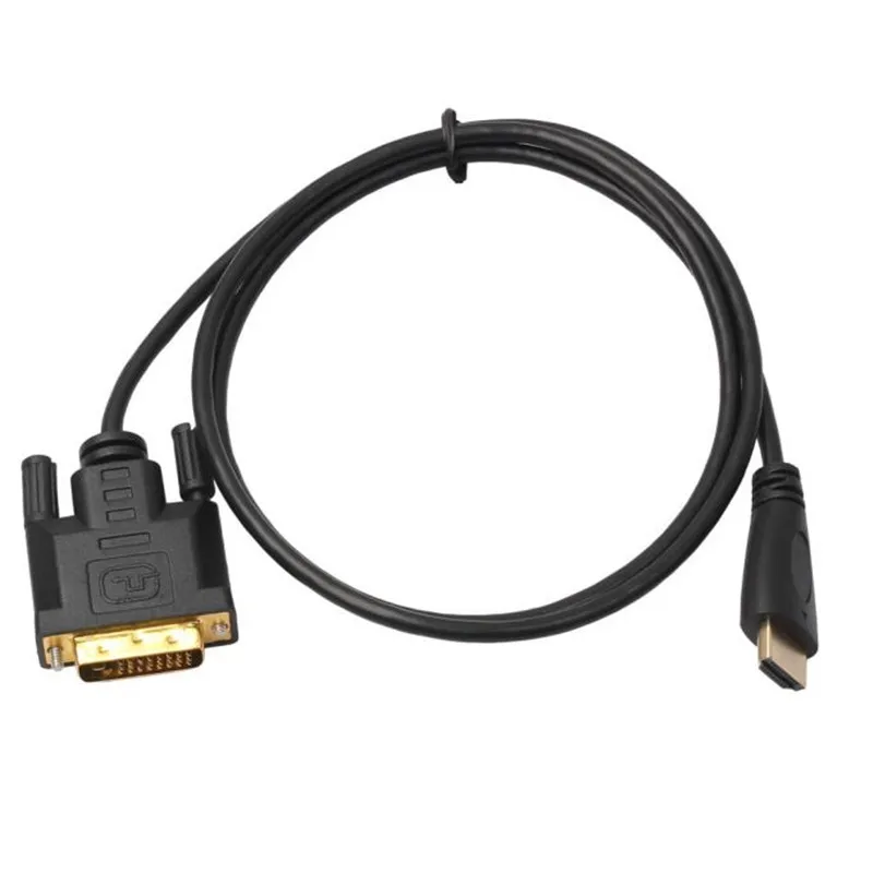 1 м HDMI к DVI Мужской кабель взаимный DVI-D Мужской к hdmi конвертер для HDTV HD HDMI кабель dvi кабели 53123A