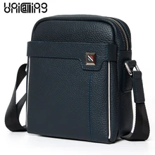 Брендовая маленькая повседневная мужская сумка из натуральной коровьей кожи, мужская сумка через плечо, кошелек для телефонов, сумка-мессенджер на открытом воздухе
