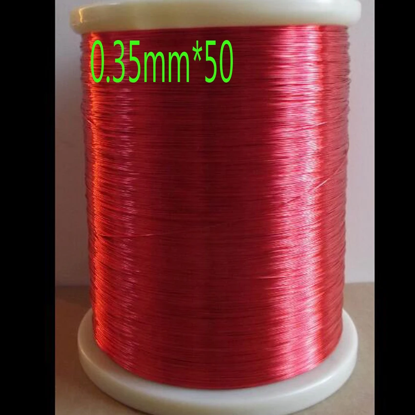 

cltgxdd QA-1-155 Red Magnet Wire 0.35mm *50m / pcs Enameled Copper wire Magnetic Coil Winding