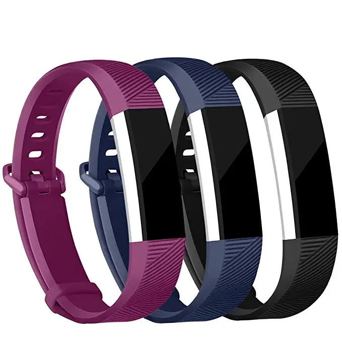 

3pack Smart band Soft Silicone Watchband High Quality Replacement Wrist Band Silicon Strap For Fitbit Alta HR Smart Wristband