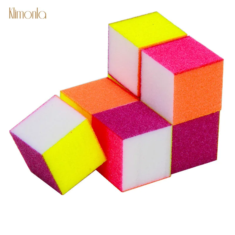 

20pcs Colorful Nail Buffers 120 Grits Mini Sponge Nail File Sanding Buffing Tips Double-sided Manicure Set Tools