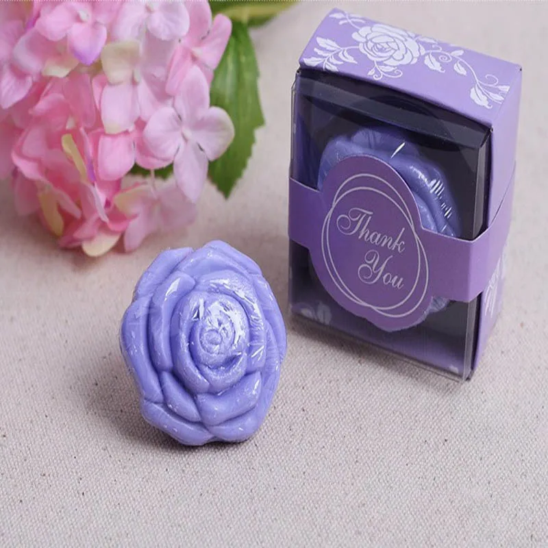 20 шт./лот мини-мыло ручной работы с ароматом для сувенир для свадебной вечеринки и детского душа подарок Свадебные сувениры Мыло для купания - Цвет: purple rose