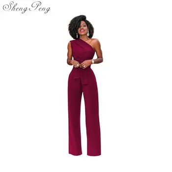 

2018 new fashion off the shoulder elegant jumpsuits women rompers womens jumpsuits short sleeve female overalls CC291