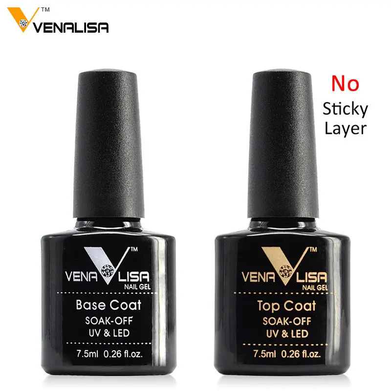 

#61508c Venalisa Topcoat CANNI Nail Art Design Products Newest 7.5ML Soak off Top Coat Base Coat Sticky Layer Top Coat