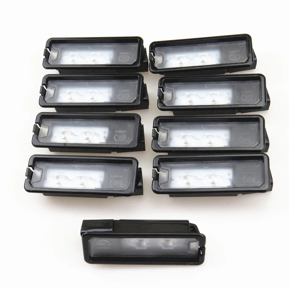 FHAWKEYEQ 10 Pcs Car LED License Plate Lights Lmap For VW Golf MK7 Eos