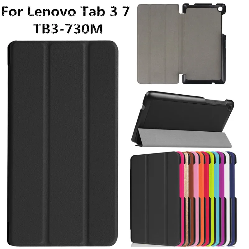 

Luxury Business Ultra Thin PU Leather Flip Fundas Coque Case For Lenovo Tab 3 7 730 730F 730M 730X TB3-730F 7" Tablet Cover Case