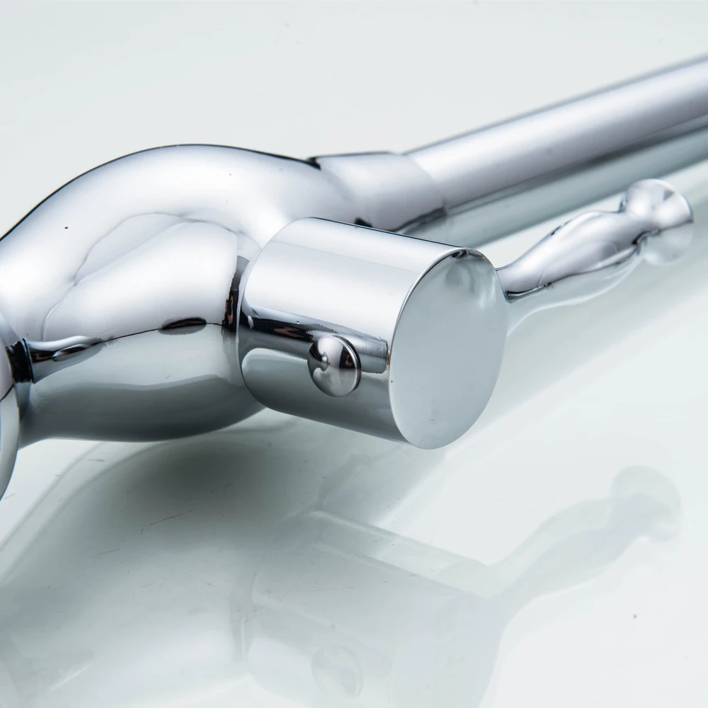 Kitchen Faucet 360 Degree Rotation Rule Shape Curved Outlet Pipe Tap Basin Plumbing Hardware Sink Fauce Torneira Cozinha12