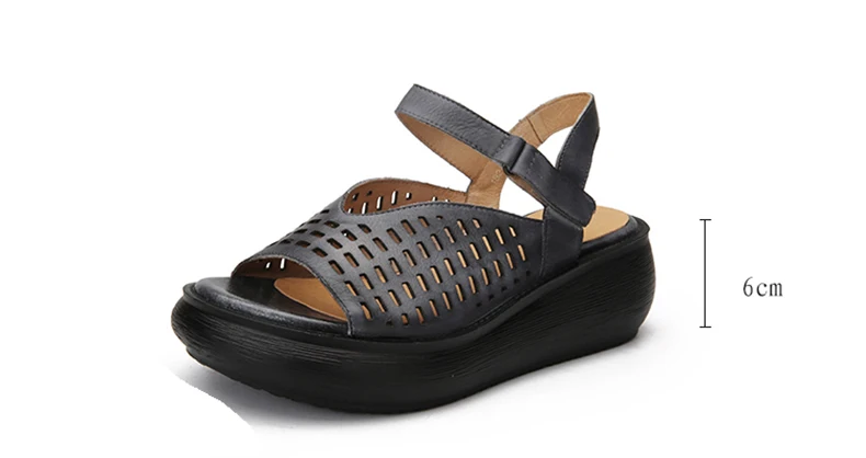 Vallu/ г.; женские босоножки из натуральной кожи с открытым носком; Летняя женская обувь ручной работы с вырезами и ремешками на лодыжках в винтажном стиле; Босоножки на платформе