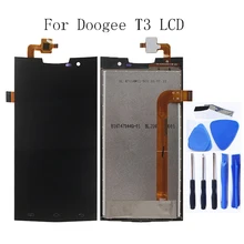 For Doogee T3 LCD Monitor Touch Screen Digitizer Repair Parts for Doogee T3 LCD Display Replacement Free Tool Free Shipping