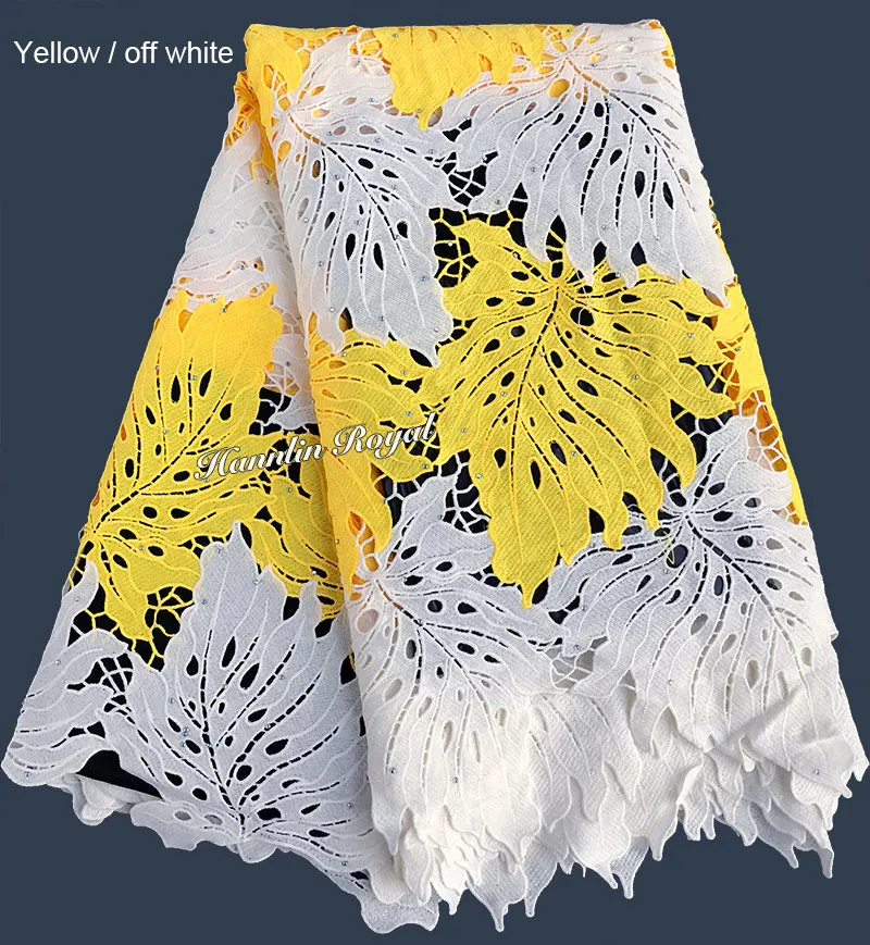 

very neat big embroidery African guipure lace Nigerian cord lace fabric very soft high quality 5 yards per piece