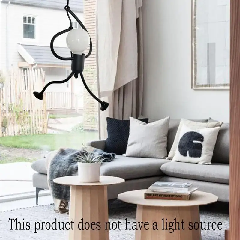 

New Design Pendant Lights Creative little man climbing pendant lamp for children room pendant light metal cord pendant lamps Art