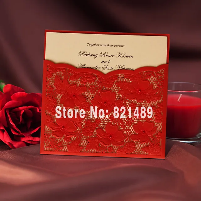 Chinese Red Pocket Wedding Invitation Traditional China Style Chinese Red Pocket Wedding Invitation Traditional China Style Set Of 50