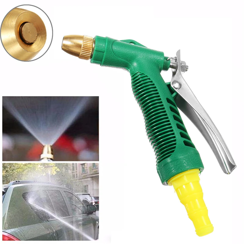 Многофункциональная Металлическая насадка для шланга регулируемой длины высокого Давление водяная спрей пушка головка распылителя традиционный домашний садовый авто губка для мытья автомобиля