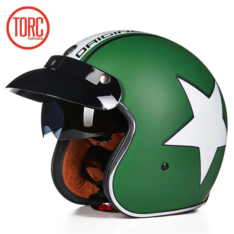 Torc 3/4 с открытым лицом винтажный шлем scotter jet moto rcycle cross capacete cascos Ретро casco para vespa|torc