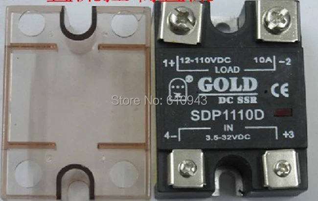 

SDP1110D 5A SSR,Load voltage:12-110VDC,Control votlage:3.5-32VDC or 3.5-32vdc Free Shipping10