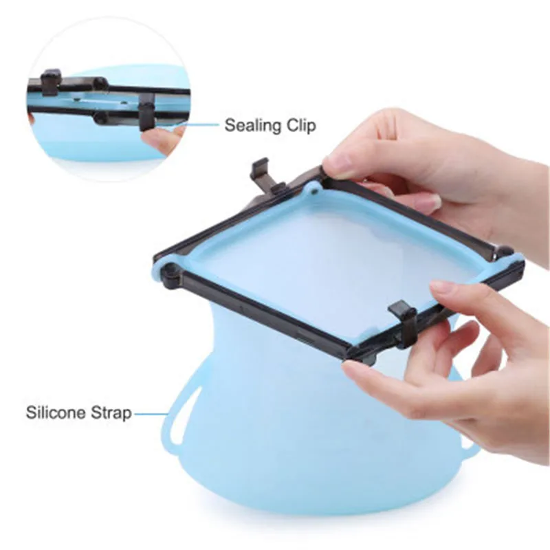 

Foldable Silicone Food Storage Containers Leakproof Containers Reusable Stand Up Zip Shut Bag DROP SHIPPING
