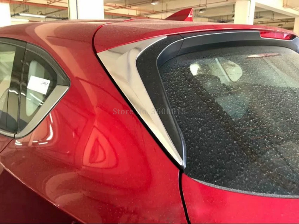 Для Mazda CX 5 CX5 KF 2017 2019 2020 хромированный спойлер для хвостовых крыльев молдинговая