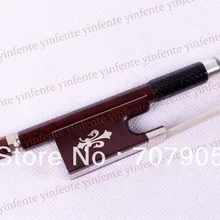 Новинка 4/4 Скрипка Лук получить качественная древесина лук струна серебряный цвет цветок инкрустированный узор