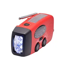 Marsnaska прочный Солнечный радио рукоятка с автономным питанием телефон зарядное устройство 3 светодиодный фонарик AM/FM/WB R