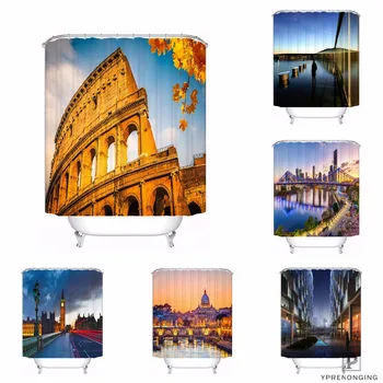 

Custom Latest Fashion Venice Boat Shower Bath Curtain Mildewproof Waterproof Polyester Various Sizes#0421-21-42