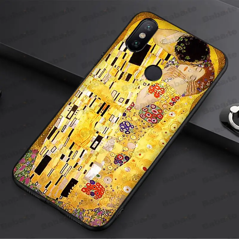 Babaite Kiss by Gustav Klimt дизайн черный ТПУ мягкий чехол для телефона redmi 5 plus 5A 6pro 4X note5A note4x note7 6A чехол - Цвет: A3