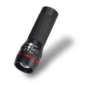 

Super Bright Powerful 3500 Lumens Zoomable XML T6 led flashlight 18650 Torch Lamp HOT lanterna led t6 laser pointer #3S21