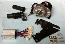MY1016Z3 350 W 36 V gear motor del cepillo con Controlador de Motor y Giro Del Acelerador DIY Kit de Bicicleta Eléctrica
