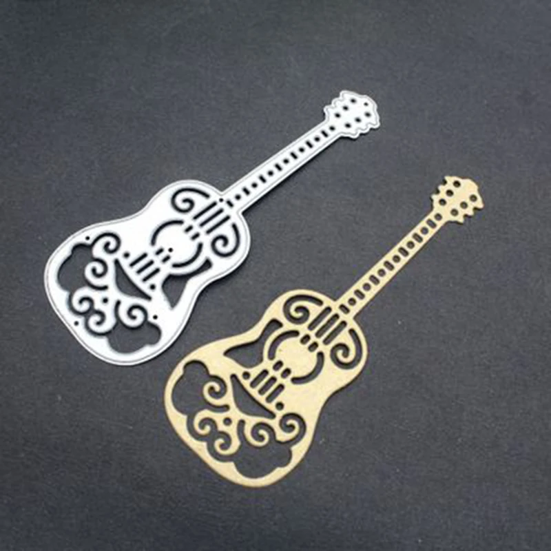 

Guitar Musical Die Letter Cutting Dies for Card Making Scrapbooking Making Craft Embossing Cuts Stencil Metal Dies