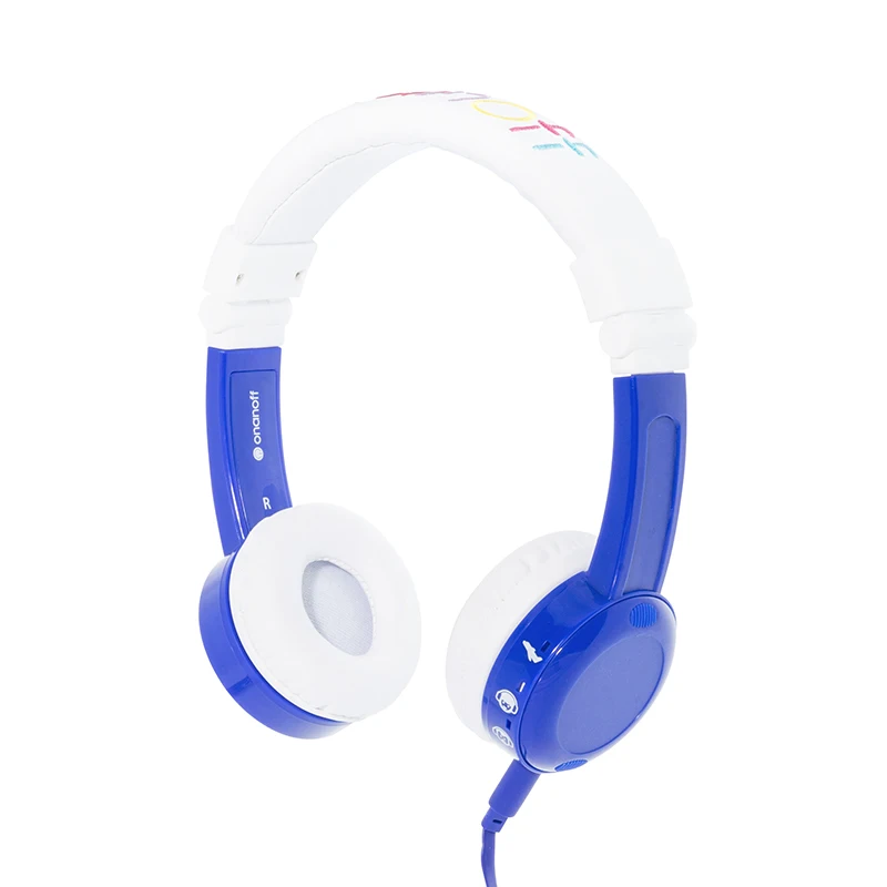 ONANOFF Kids Volume Limited Headphones BuddyPhones InFlight Professional Children Over Ear Headsets Health Listening Earphones