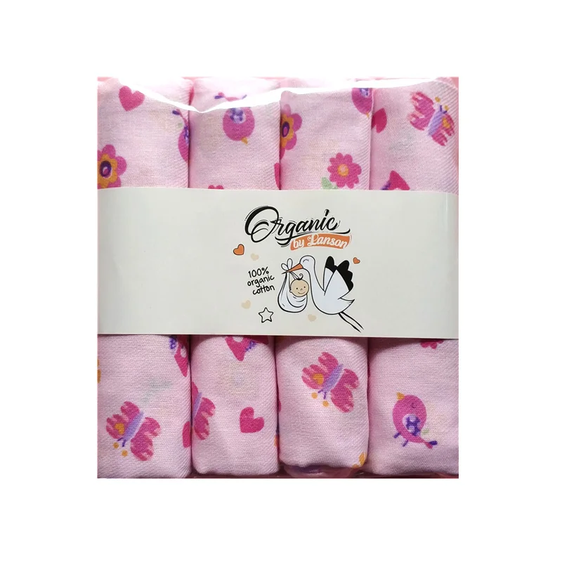 4 шт. муслиновый подгузник 80*80 см многоразовые подгузники для новорожденных Хлопковое одеяло для малышей многократное использование марлевая ткань мягкие подгузники для ванной полотенце - Цвет: Red