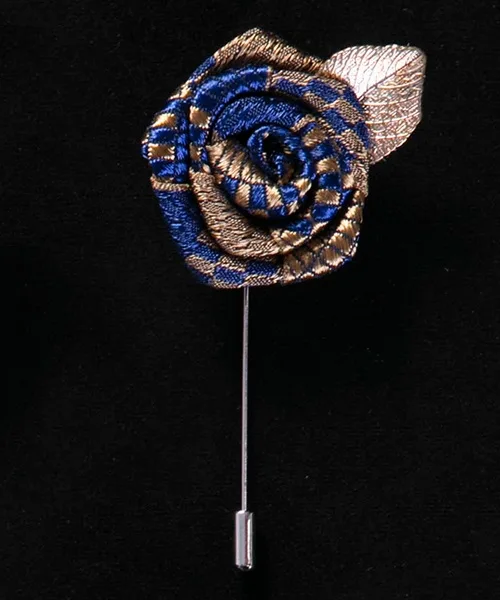 No.4 Lapel Pin Портной Смит ткань цветок брошь Металлические Нагрудные Булавки модные роскошные повседневные дизайнерские костюм палочки-броши на лацкане с металлическим листом - Окраска металла: No.4 Lapel Pin