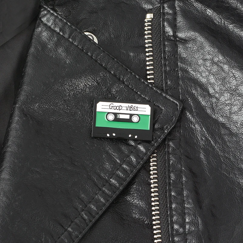 

GOOD VIBES Tape Pins Backpack Bags Hats Leather jeckets Decoration Accessories Good vibe jewelry Men Women Unisex jewelry