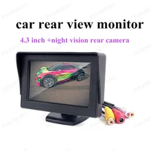 hot sell wireless Transmitter 4.3 inch car rear view system car monitor Wireless car rear camera night vision