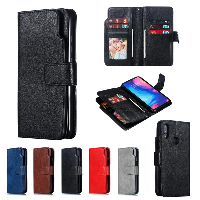 Leather case  Xiaomi Redmi Note 7 6 5 Pro 4 4X Case Cover Wallet Magnet Flip Phone case Xiaomi Mi 9 8 Lite Case Cover34