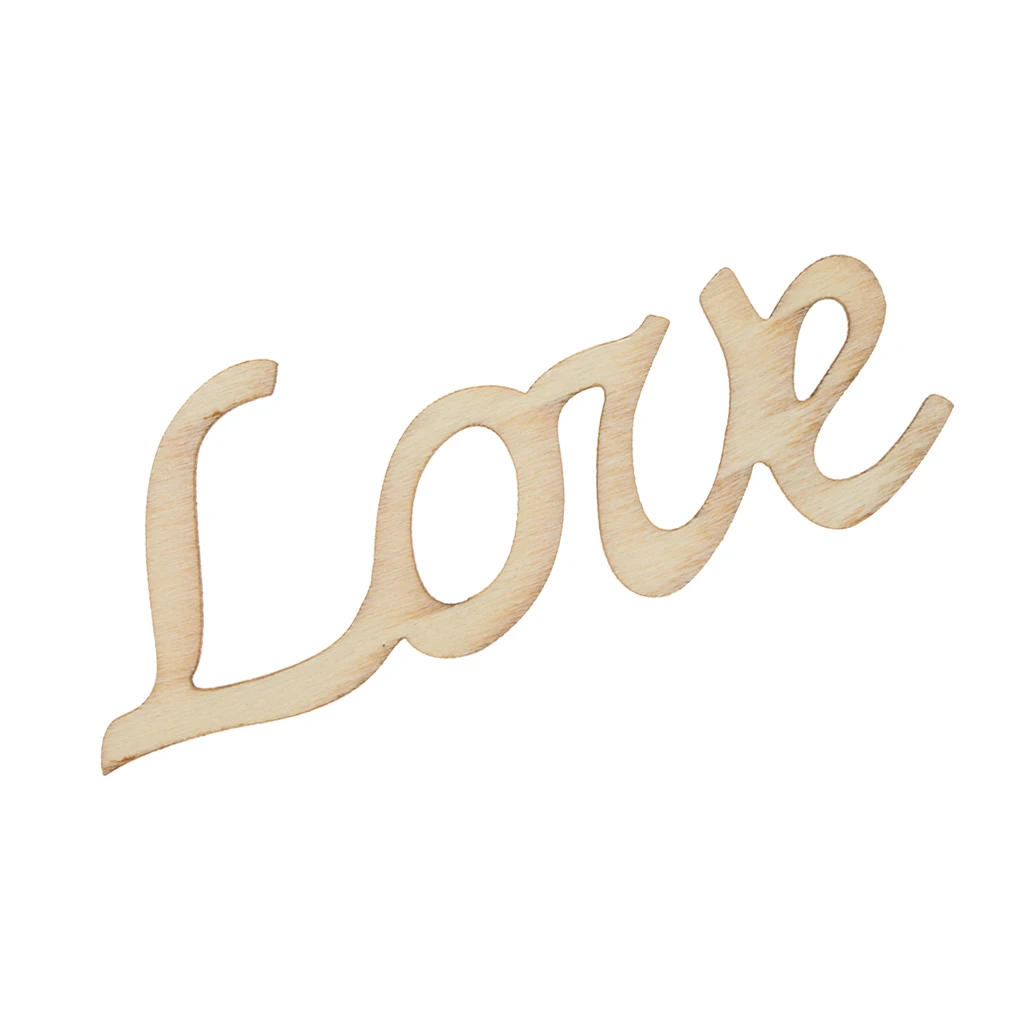 Love & Family Wooden Craft Wooden Pieces Card Making DIY Art Home Wall Decor