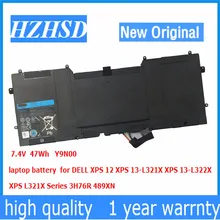 7,4 В 47Wh аккумулятор для ноутбука Y9N00 для DELL XPS 12 XPS 13-L321X XPS 13-L322X XPS L321X серии 3H76R 489XN