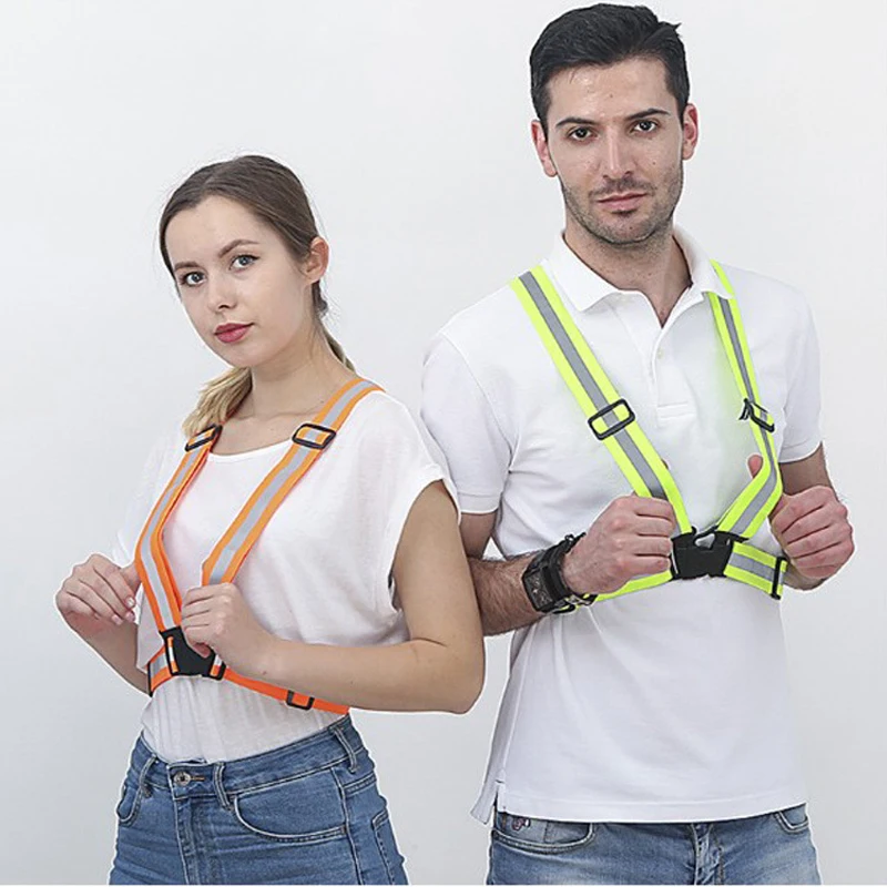 

8 Colors Reflective Vest High Visibility Outdoor Safety Vest Cycling Night Running Sports Workwear Unisex Flexible Safety Cloth