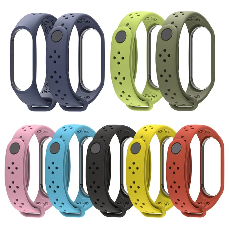 Breathable For Xiaomi Mi Band 4 Strap Smart Accessories Replacement Waterproof Silicone Bracelet For Mi Band4 NFC wrist strap