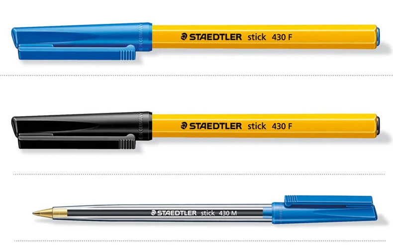 Ручка STAEDTLER 430F/M Canetas шариковые ручки Черный Синий Красный Ручка Студенческая Caneta офисная Lapiceros Creativos Papeleria Y Oficina