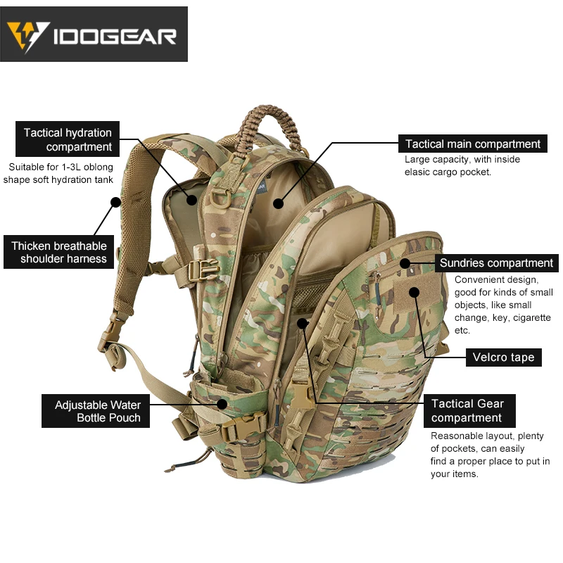 IDOGEAR походный рюкзак военный Дракон яйцо Molle тренировочные сумки страйкбол