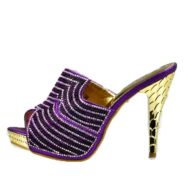 sliver Strass Clair Décoré Ensemble Et Correspondant Bonne Arrivée or Nouvelle Mariage vert La Pour Sexy Chaussures Qualité bleu fuchsia purple Italien Avec Noir De Fête Sac F4F8Bwq