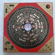 Разработанный Китайский древний фэн-шуй деревянный квадратный компас лопань металлическая поверхность "Luo Jing yi" Luo Pan
