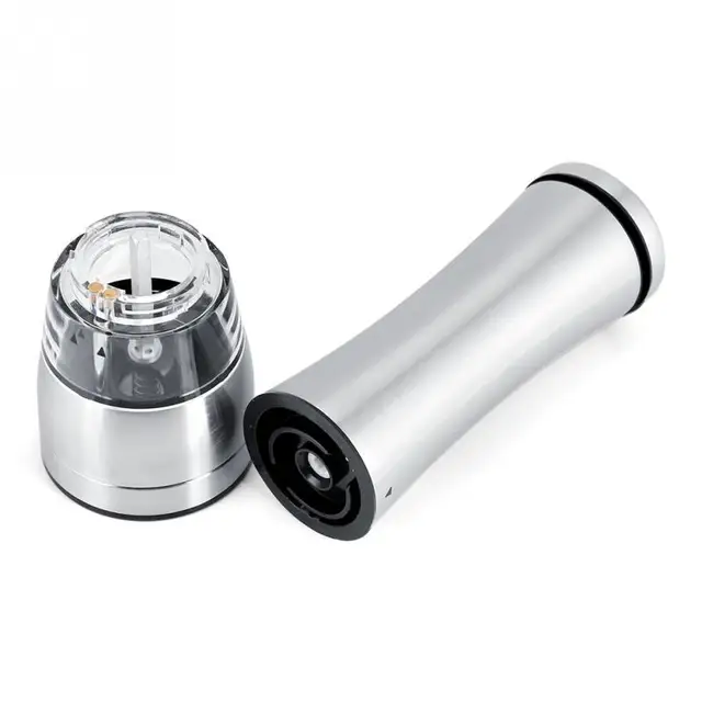 Stainless Steel Electric Salt & Pepper Mill Grinder Adjustable Coarseness Battery Operated Kitchen Accessories Pepper Grinder