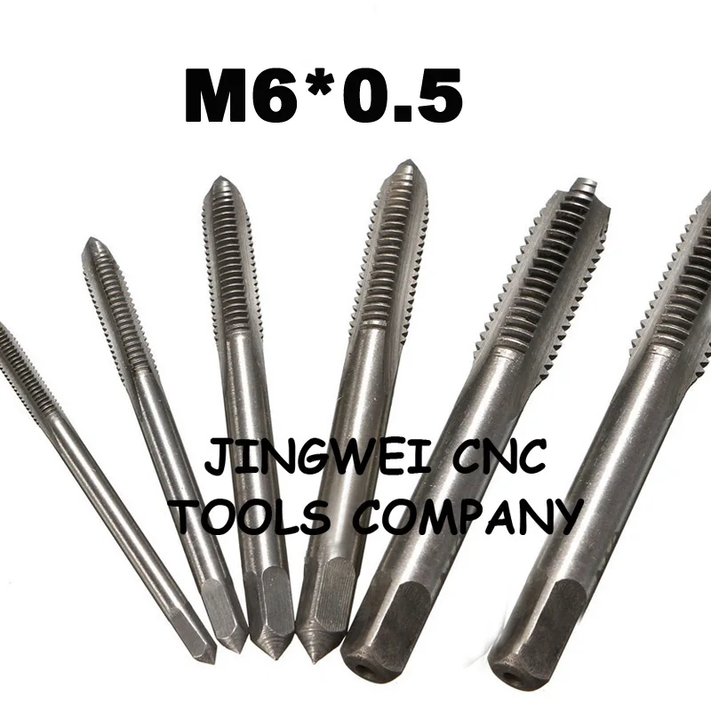 HSS Straight Flute Machine Tap - M6x1.0mm Screw Thread Tap Drill Bit - View #6