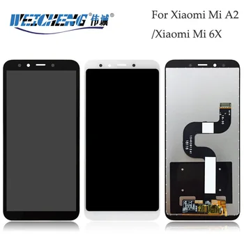 

New Black/White For Xiaomi Mi A2 LCD display +touch screen digitizer Assembly for Xiaomi Mi 6X lcd Mi A2 display +free tools