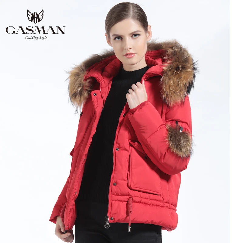 GASMAN 2018 Down Jacket Short Women Winter Warm Female Thick Down Parka Overcoat Women's Windproof Coat Winter Plus Size 3XL