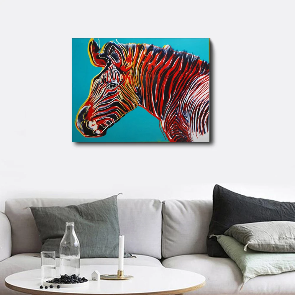 Laeacco акварели Zebra постеры с животными и принты абстрактной живопись настенная для