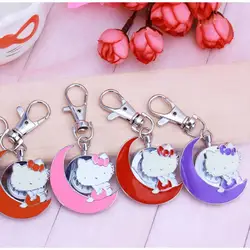 Новый hello kitty мультфильм дизайн Для женщин человек брелок сумка для подарок для ребенка Повседневное карманные часы ожерелье Брелки Relojes