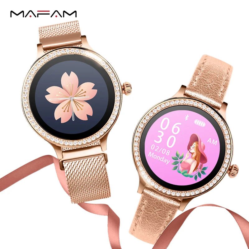 MAFAM M8 smart watch women android ios waterproof IP68 Heart Rate Monitor smartwatch fitness tracker message call reminder