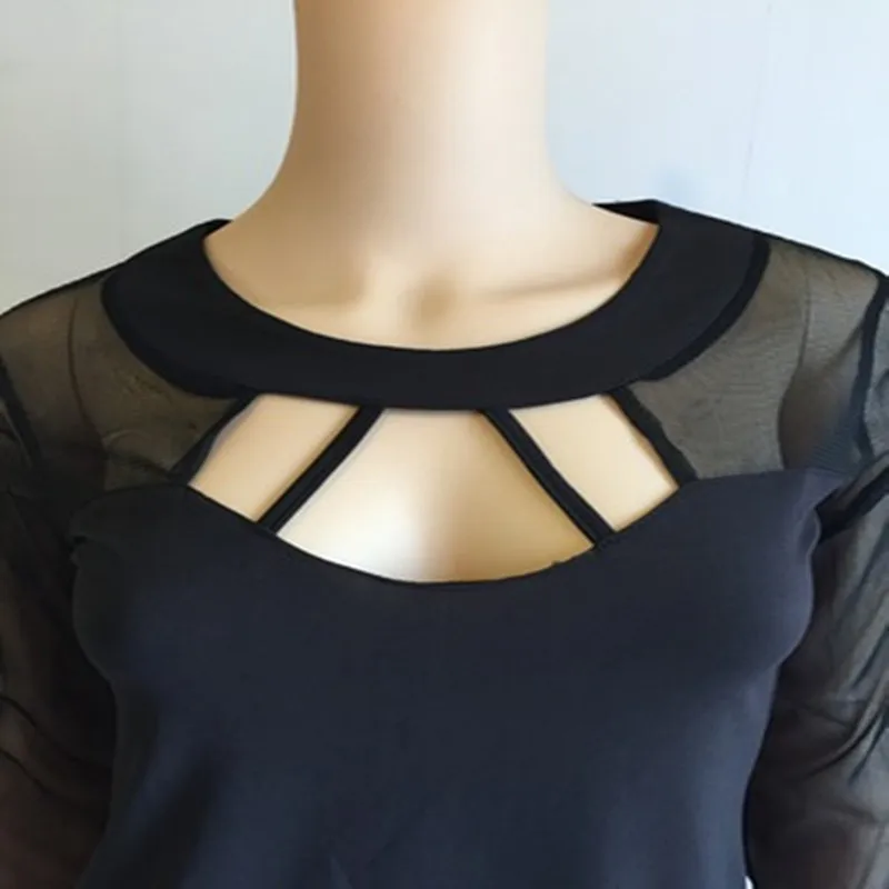 Sexy Women T-Shirt Black Long Sleeve Shoulder Party Backless T-shirt Costume Big Size Spring Top Fashion Lady Clothes Sexy Women T-Shirt Black Long Sleeve Shoulder Party Backless T-shirt Costume Big Size Spring Top Fashion Lady Clothes